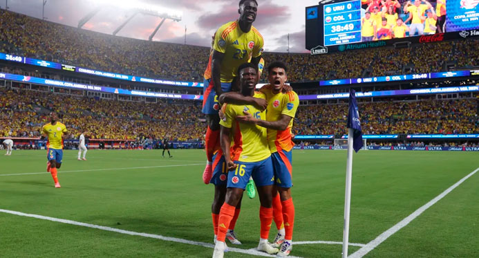 Copa América: com um a menos, Colômbia segura Uruguai e vai à final