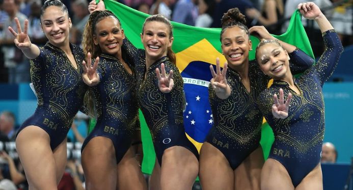 Paris 2024: Equipe feminina brasileira de ginástica artística conquista medalha inédita