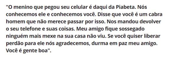 Homem que invadiu casa enquanto família dormia devolve tudo e deixa carta para vítima; o que ele escreveu