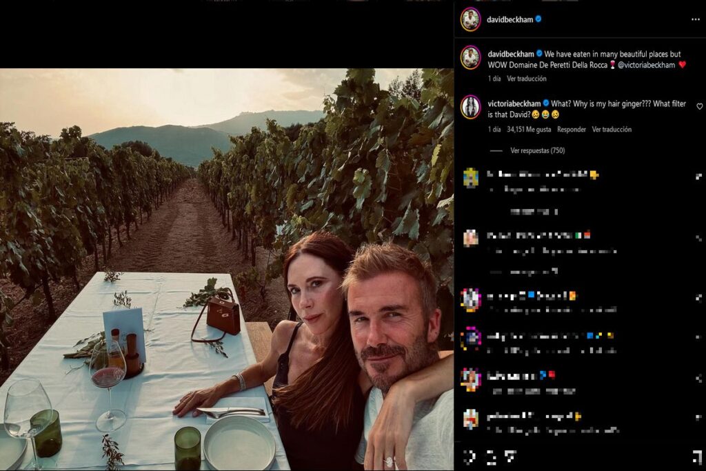 Victoria Beckham acusa David Beckham de usar filtro em foto: 'Eita'