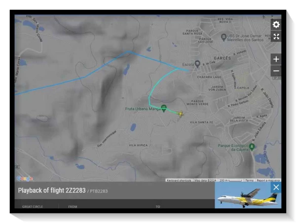 Antes de cair em Vinhedo (SP), avião fez curva violenta e despencou quase 4.000 metros em apenas um minuto