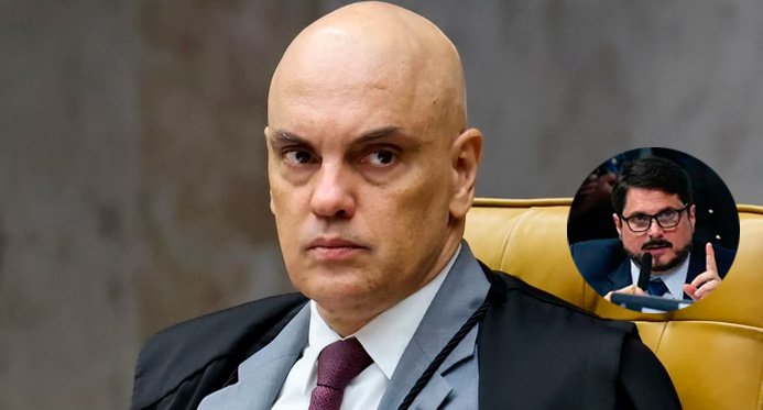 Moraes manda bloquear rede social e R$ 50 milhões do senador Marcos Do Val