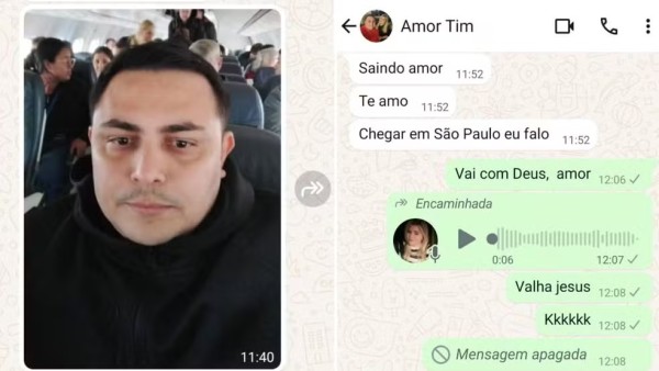 Vítima da tragédia em Vinhedo enviou última foto dentro do avião e se despediu da esposa por mensagem: ‘Te amo’