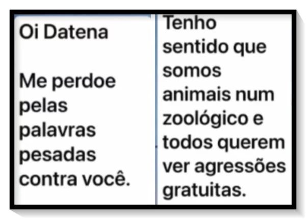 Datena mostra mensagens que havia recebido de Pablo Marçal: ‘Me perdoe pelas palavras pesadas contra você’