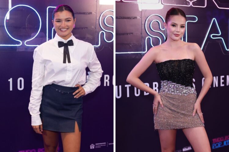 Mel Maia e Klara Castanho posam juntas em pré-estreia de Tudo por um Pop Star 2 - OFuxico