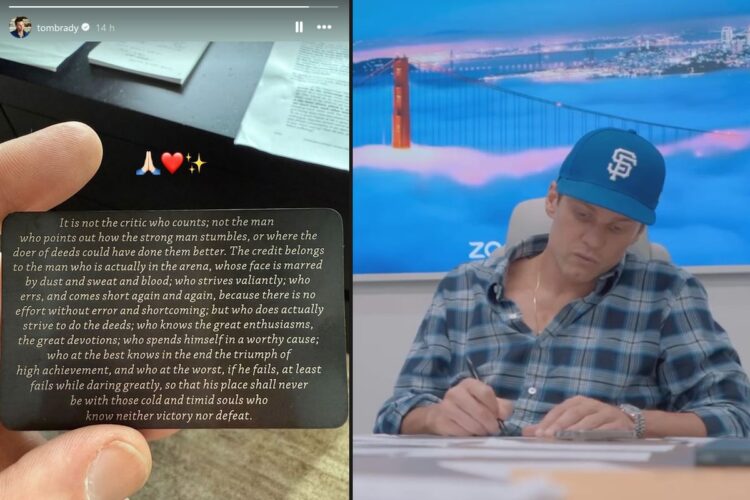 Tom Brady posta nova mensagem enigmática: 'Medo de falhar'