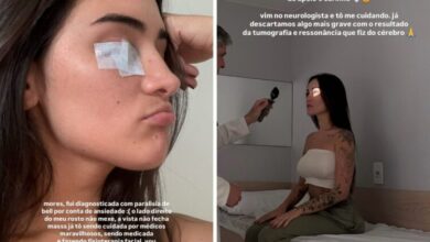 Gabi Melim passando por exames