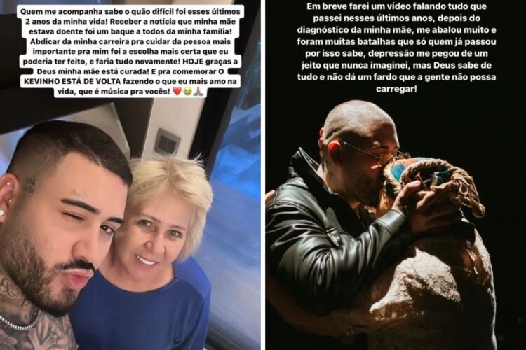 Kevinho relata processo de cura da mãe