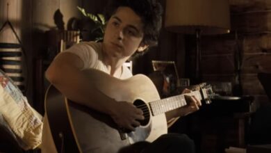 Timothée Chalamet como Bob Dylan