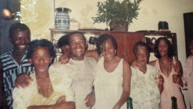 Família de Tia Má no Natal de 1992