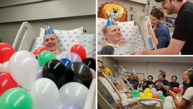 Mingau aniversário no hospital