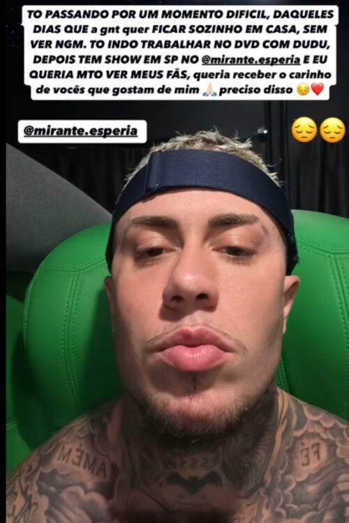 MC Daniel chorando