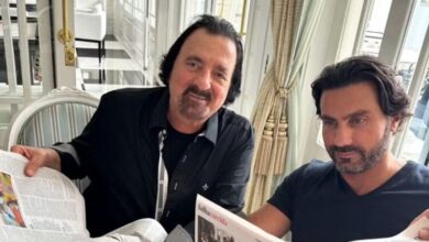 Sogro e Noivo de Marina Ruy Barbosa posam juntos