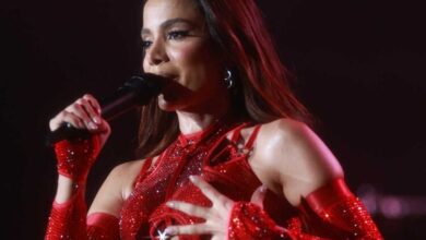 anitta se apresentando no ano novo de copacabana