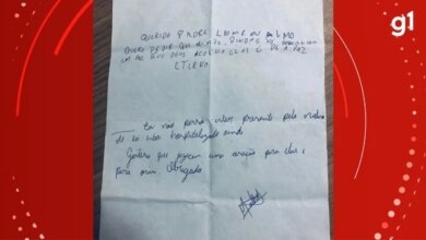 Internado, menino que comeu bolo escreve carta e fala da mãe e avó que faleceram: ‘Gostaria que…’
