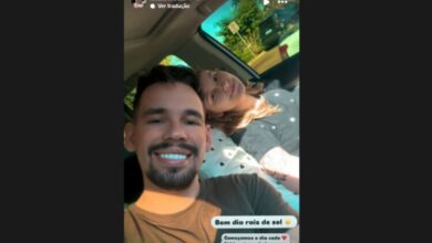 stories de lucas borbas e isabel veloso falando do flho