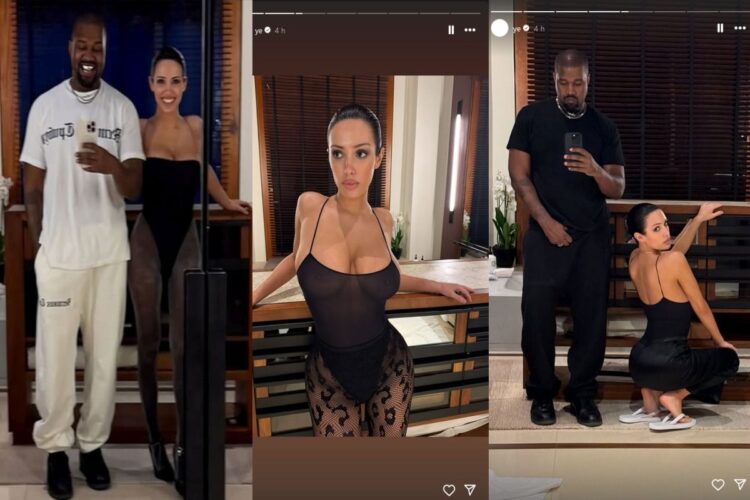 Kanye West compartilha selfies ousadas com Bianca Censori no Japão