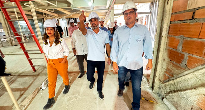 Secretário Tyago Hoffmann visita Complexo de Saúde do Norte do Estado e destaca avanço das obras