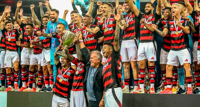 Flamengo é bicampeão carioca após empate sem gols com Fluminense