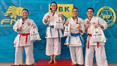 Carateca conquista ouro no Circuito Open Nacional de Karatê