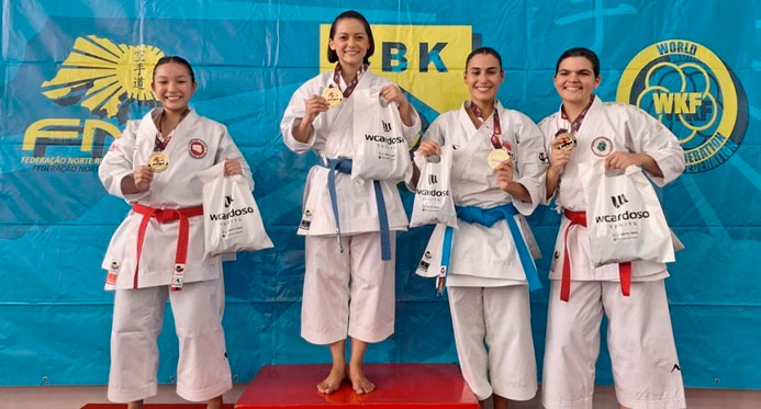 Carateca conquista ouro no Circuito Open Nacional de Karatê