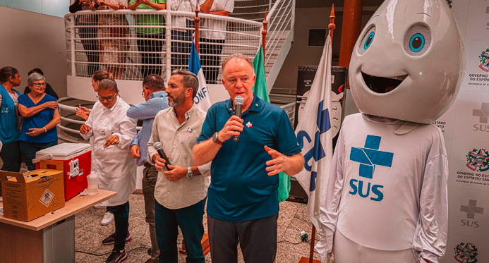 Dia V: governador lança estratégia de vacinação contra influenza no Espírito Santo