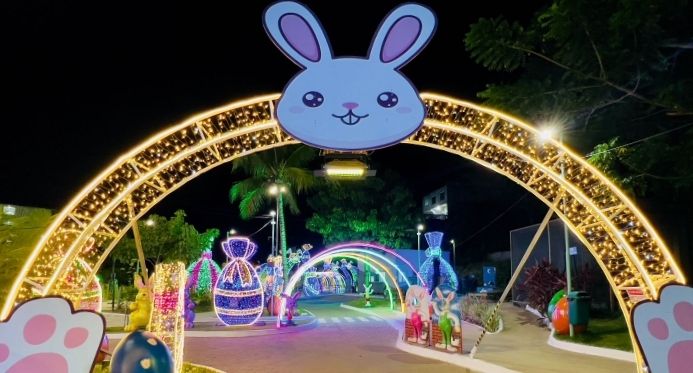 Vila da Páscoa em Cariacica recebe visitantes durante o feriado prolongado