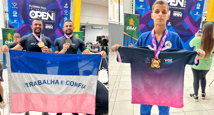 Com apoio do Voe Atleta, capixabas conquistam títulos em competição internacional de jiu-jitsu
