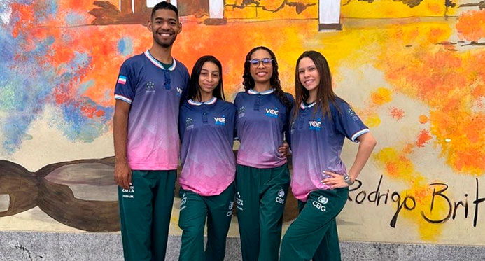 Ginastas capixabas disputam torneio internacional de ginástica rítmica na Polônia