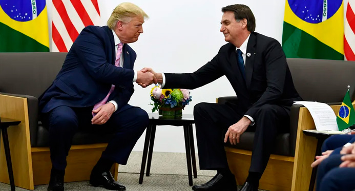 "Deixem Bolsonaro em paz", diz Trump ao criticar ação contra ex-presidente