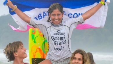 Aos 13 anos, surfista capixaba faz história em onda gigante de 4 metros