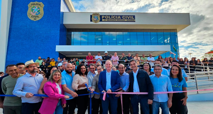 Governo do ES inaugura Delegacia Regional e obra de R$ 60 milhões em Aracruz