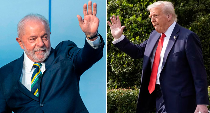 Trump volta a dizer que teve "conversa muito boa" com Lula