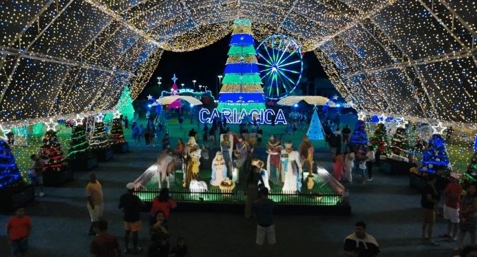 Vila de Natal de Cariacica terá parque de diversões, árvores flutuantes e luzes em toda a cidade