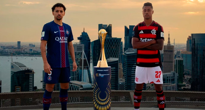 Flamengo e PSG decidem título da Copa Intercontinental da Fifa nesta quarta (17)