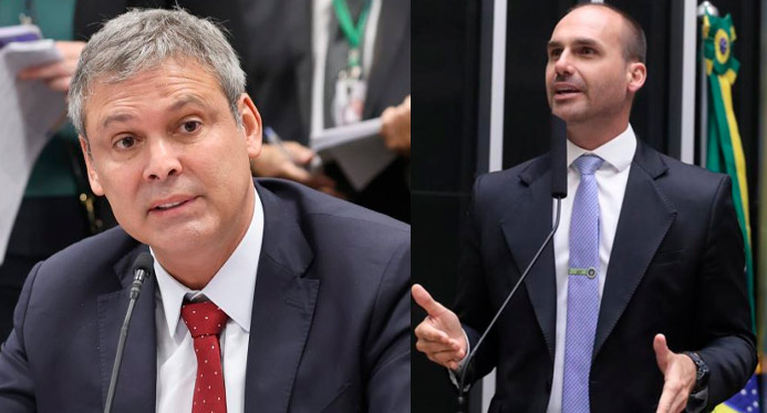 Líder do PT pede ao STF que obrigue Câmara a decretar perda de mandato de Eduardo Bolsonaro