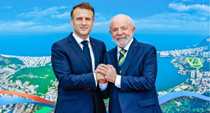 Lula e Macron falam por telefone sobre Conselho da Paz e acordo Mercosul-UE