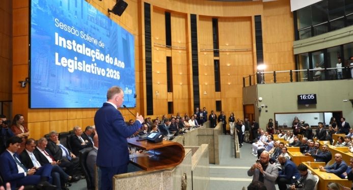 Na Ales, Casagrande prega fim da polarização na abertura do ano legislativo
