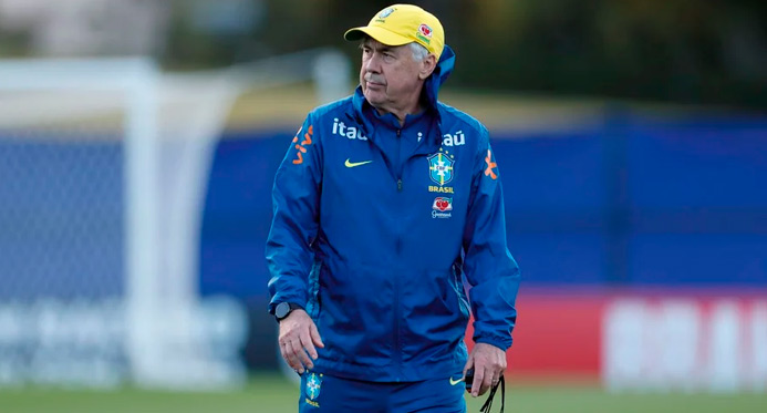 "Avaliação é física, não técnica", afirma Ancelotti sobre ausência de Neymar