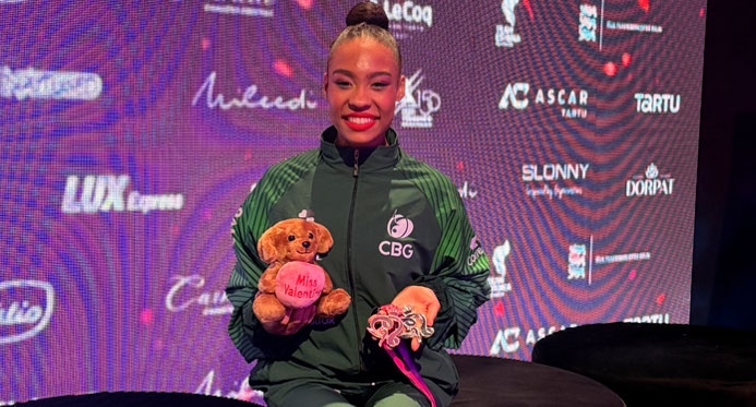 Capixaba Geovanna Santos conquista duas medalhas inéditas no Grand Prix da Estônia