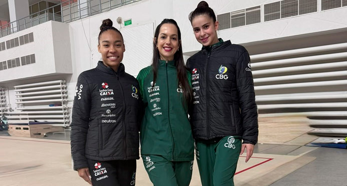 Ginastas capixabas estreiam na Copa do Mundo de Ginástica Rítmica no Uzbequistão