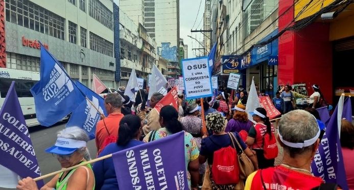 Linhares recebe Marcha Estadual pela Saúde em defesa do SUS e de direitos trabalhistas