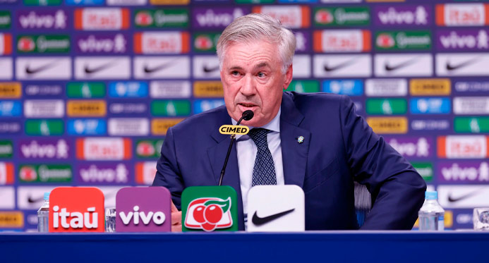 “Tenham confiança neste grupo”, pede Ancelotti após anunciar convocados para a Copa