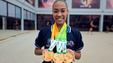 Capixaba Geovanna Santos disputa Copa do Mundo de ginástica rítmica na China