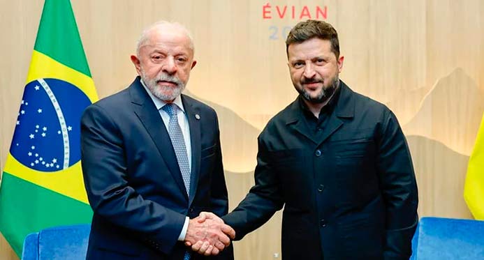 Lula e Zelensky debatem saída diplomática para guerra Ucrânia x Rússia